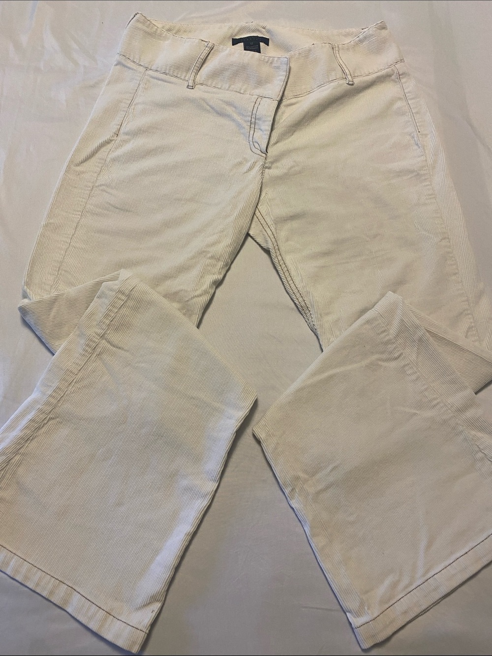 The Limited Cream Corduroy Flares. Vintage Y2K. 12